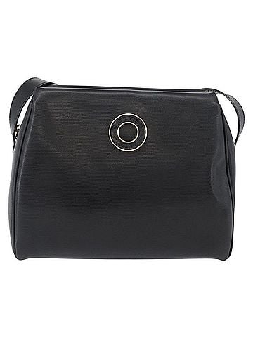 Céline Circle Logo Leather Black Leather Shoulder Bag Bag (view 1)