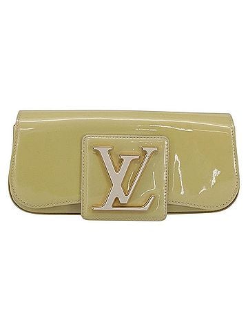Louis Vuitton Sobe Clutch Patent Beige Patent_Leather Clutche &amp; Pouche Bag (view 1)
