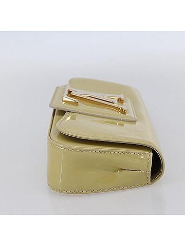 Louis Vuitton Sobe Clutch Patent Beige Patent_Leather Clutche &amp; Pouche Bag (view 2)