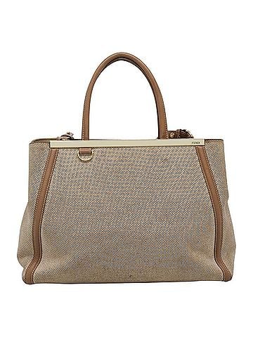 Fendi 2Jours Canvas Beige Canvas Tote Bag Bag (view 1)
