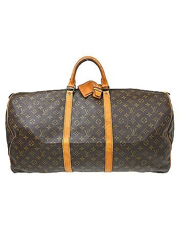 Louis Vuitton Keepall Monogram Canvas Brown Canvas Travel Bag Bag (view 1)