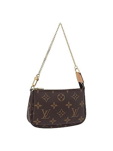 Louis Vuitton Mini Pochette Accessoires Canvas Brown Canvas Clutche &amp; Pouche Bag (view 1)