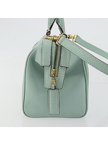 Céline Vintage Leather Blue Leather Handbag (view 2)