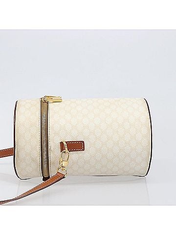 Céline Vintage Macadam Canvas Beige Pvc Shoulder Bag Bag (view 2)
