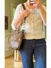 Coach 100% Canvas Print Brown Leather Shoulder Bag One size - photo 13