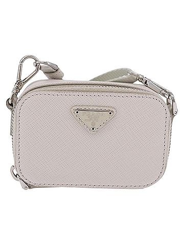 Prada Brique Camera Crossbody Bag Saffiano Leather Beige Leather Clutche &amp; Pouche Bag (view 1)
