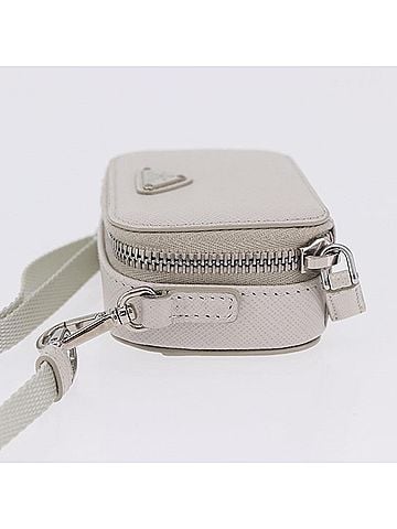 Prada Brique Camera Crossbody Bag Saffiano Leather Beige Leather Clutche &amp; Pouche Bag (view 2)
