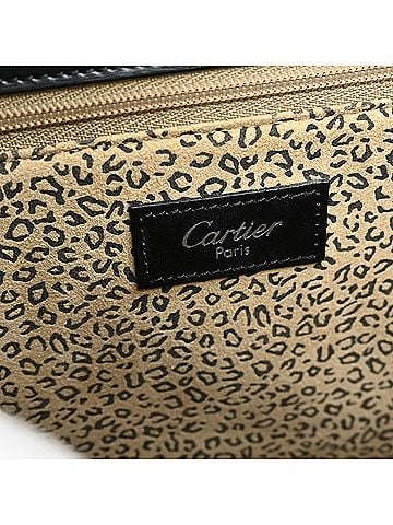 Cartier Panthère Leather Black Leather Handbag (view 2)