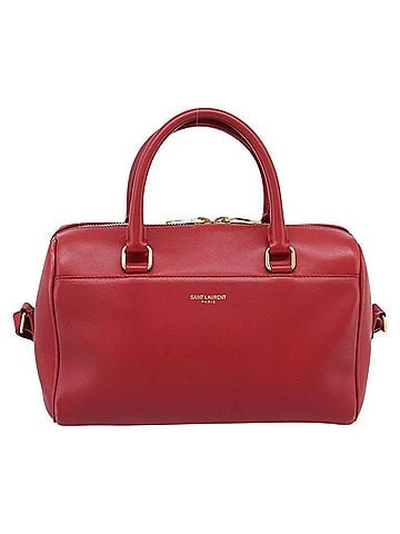 Saint Laurent Classic Baby Duffle Leather Red Leather Handbag (view 1)