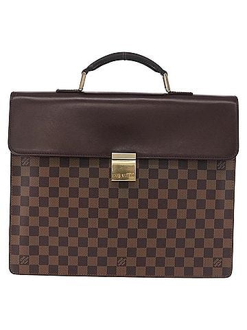 Louis Vuitton Altona Damier Ebene Brown Canvas Briefcase Bag (view 1)