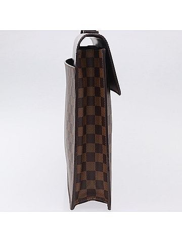 Louis Vuitton Altona Damier Ebene Brown Canvas Briefcase Bag (view 2)