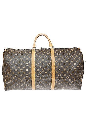 Louis Vuitton Keepall Monogram Canvas Brown Canvas Travel Bag Bag (view 1)