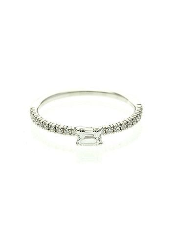 Cartier Etincelle De Solitaire Platinum With Rbc Diamond And Pave Diamonds G/Vs1 Silver Platinum Ring Jewelry (view 1)