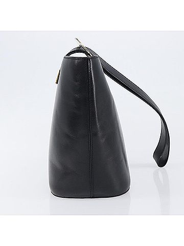 Céline Shoulder Bag Circle Logo Leather Black Leather Shoulder Bag Bag (view 2)