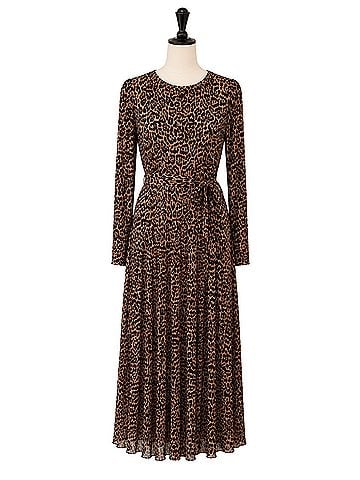 Anne Klein Mesh Tie Waist Midi Dress Casual Dress (view 1)