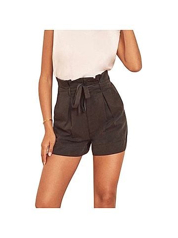 Reformation Castel Overall Shorts (view 1)