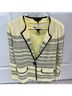 MING WANG Stripes Yellow Black Gray Blazer Size L - photo 12