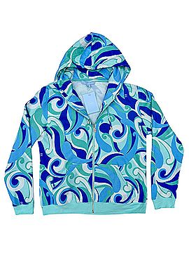 Hill House Allie Zip Up - Ocean Kaleidoscope Pullover Hoodie (view 1)