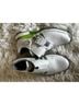 Adidas White Green Sneakers Size 8 - photo 3