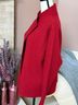 Eileen Fisher 100% Wool Solid Red Wool Coat Size XS - photo 4