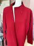 Eileen Fisher 100% Wool Solid Red Wool Coat Size XS - photo 5