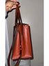 Coach 100% Leather Brown Tan Leather Tote One size - photo 3