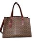 Coach 100% Leather Brown Tan Leather Tote One size - photo 1