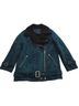 Forever 21 100% Polyester Teal Faux Leather Jacket Size S - photo 1
