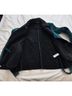 Forever 21 100% Polyester Teal Faux Leather Jacket Size S - photo 4