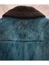 Forever 21 100% Polyester Teal Faux Leather Jacket Size S - photo 6