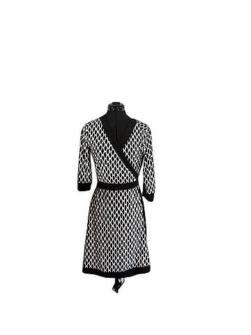 Alfani Geometric Wrap Dress Casual Dress (view 1)