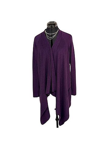 Sweet Romeo Draped Open Front Cardigan Jacket (view 1)