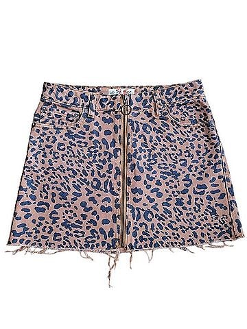 Free People We The Free Zip It Up Denim Skirt (view 1)