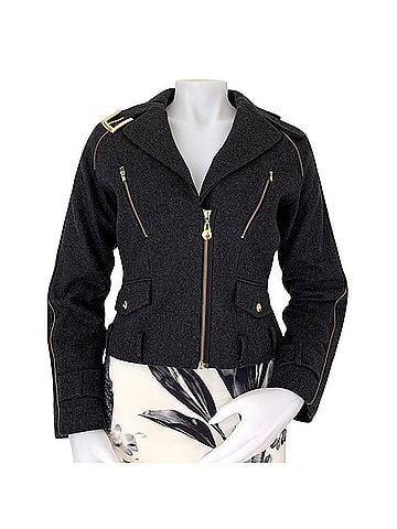 Pink Tartan Wool Coat (view 1)