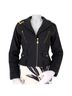 Pink Tartan Black Gold Wool Coat Size 4 - photo 1