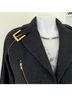 Pink Tartan Black Gold Wool Coat Size 4 - photo 6