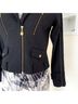 Pink Tartan Black Gold Wool Coat Size 4 - photo 7