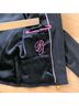 Pink Tartan Black Gold Wool Coat Size 4 - photo 11