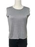 E Main Line by Eagle's Eye Gray Silver Silk Pullover Sweater Size M - photo 1