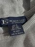 E Main Line by Eagle's Eye Gray Silver Silk Pullover Sweater Size M - photo 3