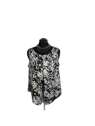 Nine West Sleeveless Abstract Floral Blouse Sleeveless T-Shirt (view 1)