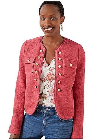 Talbots Berkshire Wool Blend Crop Jacket Jacket (view 1)