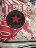 Converse Graphic White Red Blue Sneakers Size 8 - photo 3