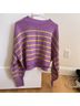 Free People Iris Orchid Combo Pullover Sweater - photo 4