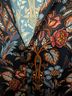 Ecru Cate Zip Front Floral Paradise Long Sleeve Blouse - photo 4