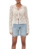 FRAME Crochet Granny Square Button-Front Cardigan Top Cardigan - photo 3