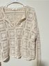 FRAME Crochet Granny Square Button-Front Cardigan Top Cardigan - photo 4