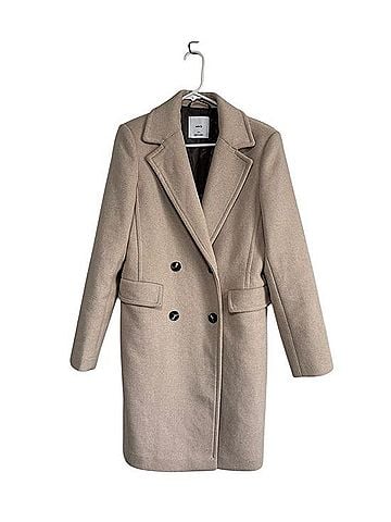 Mango Pea Coat Double-Breasted Wool Blend Coat (view 1)