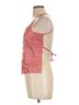 Uncivilized Paisley Pink Orange Sleeveless Silk Top Size L - photo 4