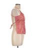 Uncivilized Paisley Pink Orange Sleeveless Silk Top Size L - photo 3